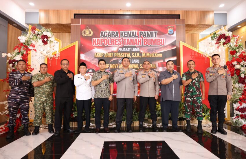 Pemkab Tanah Bumbu Apresiasi Pengabdian AKBP Arief Prasetya, Sambut Kapolres Baru AKBP Novy Adi Wibowo
